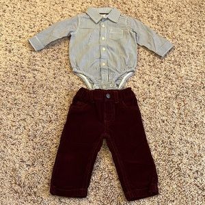 NWOT Carter’s brand baby boy dressy outfit size 6 months